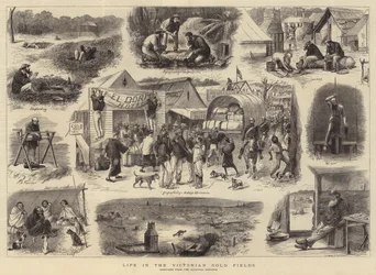 Vida en los campos de oro victorianos